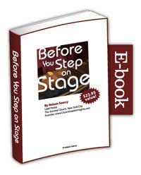 Before you step on stage